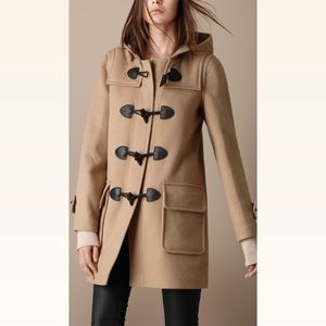 Burberry Womens Duffle Coat Caramel US4